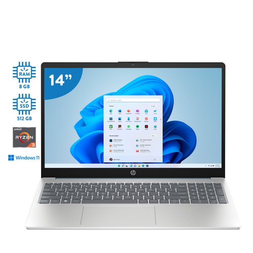 Laptop HP, 15-FC0004LA 8GB 512 GB -15.6 Pulgadas
