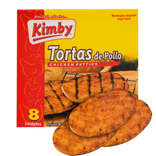 Tortas de pollo Kimby -640g/8 uds