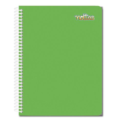 Cuaderno Nottas Espiral Dibujo Verde - 100 Hojas