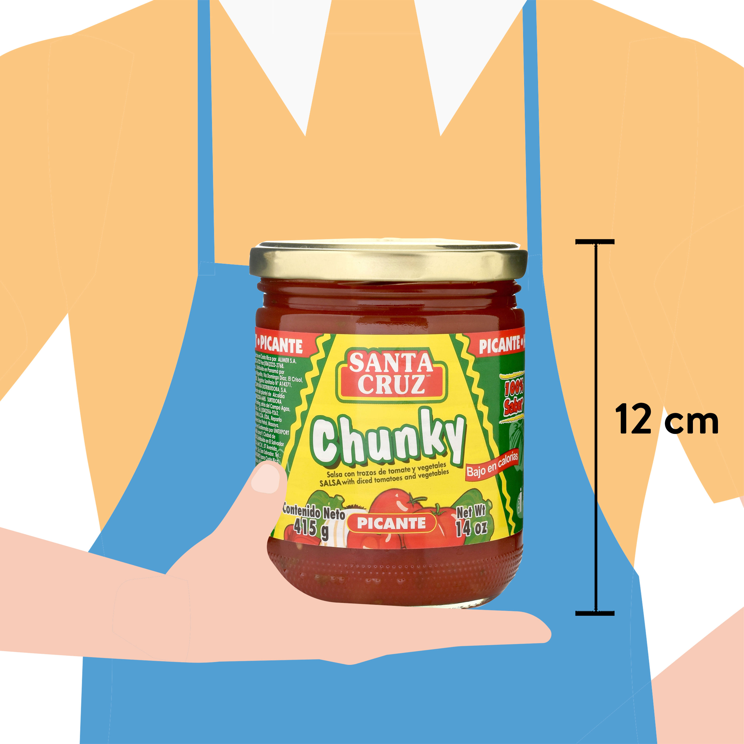 Salsa Santa Cruz Chunky Picante 415gr Maxi Pal Compra en l nea