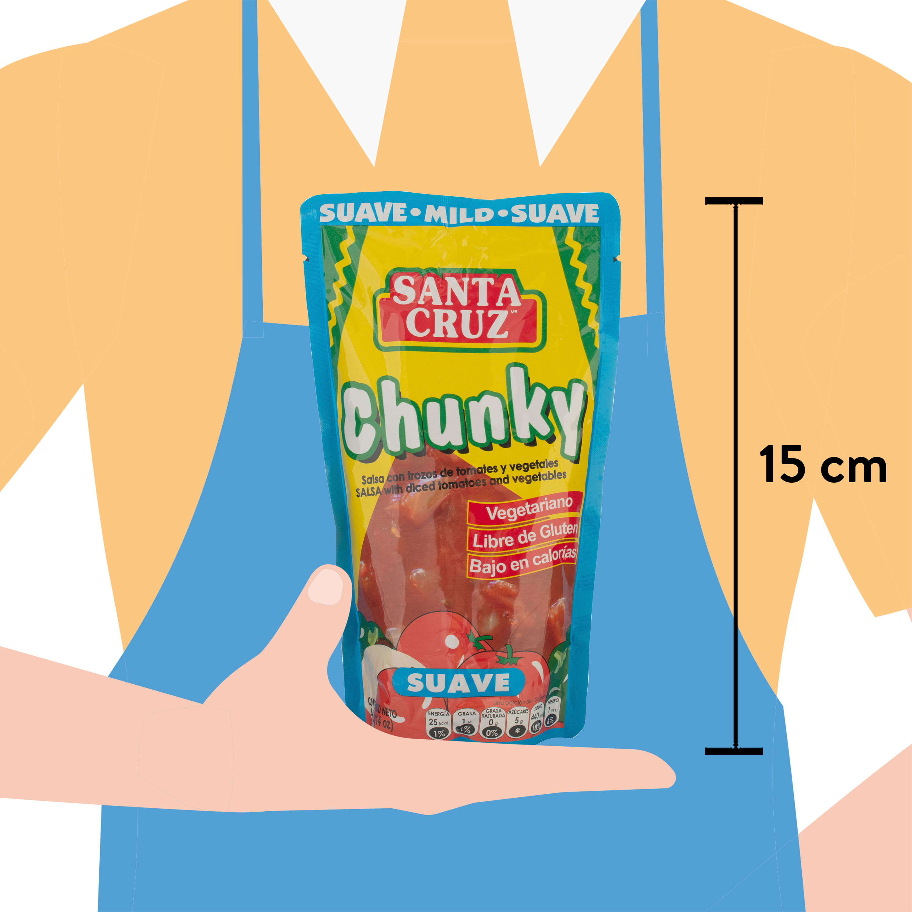 Salsa Santa Cruz Chunky Suave 400gr