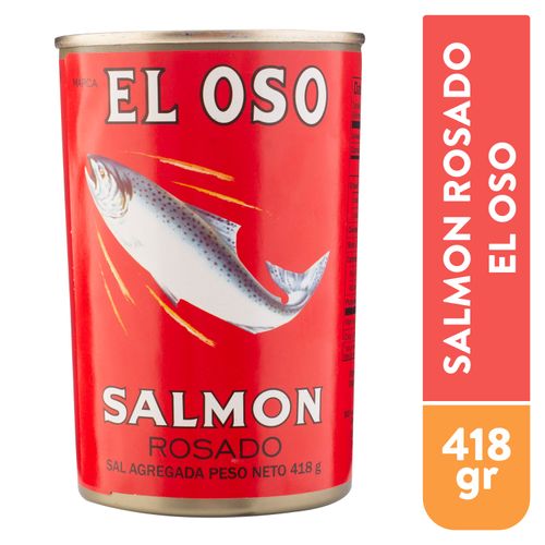 Salmon rosado El Oso enlatado - 418 g