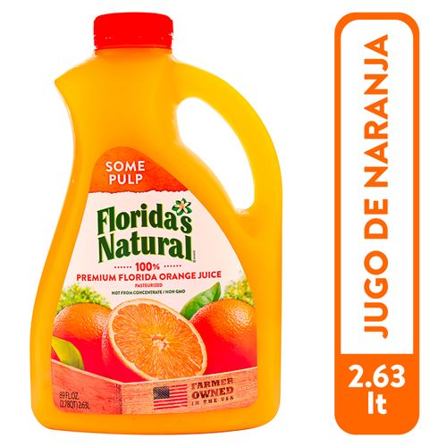 Jugo Florida's Natural Naranja Some Pulp - 2.63 L