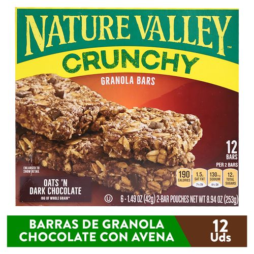 Granola Nature Valley crujiente chocolate oscuro - 253 g