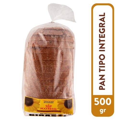 Pan Konig de girasol tipo integral - 500 g