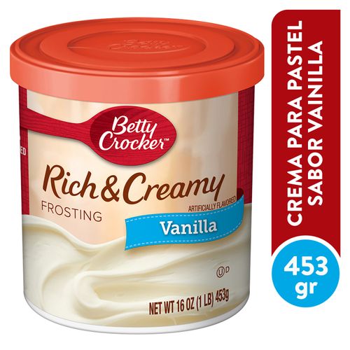 Crema Frosting Betty Crocker Vainilla - 453 g