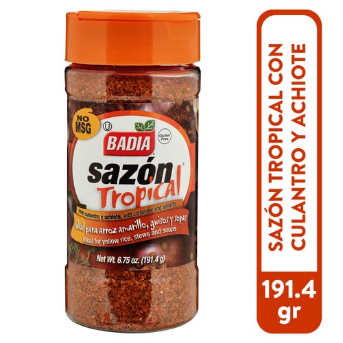 Sazón tropical Badia con culantro y achiote - 191 g