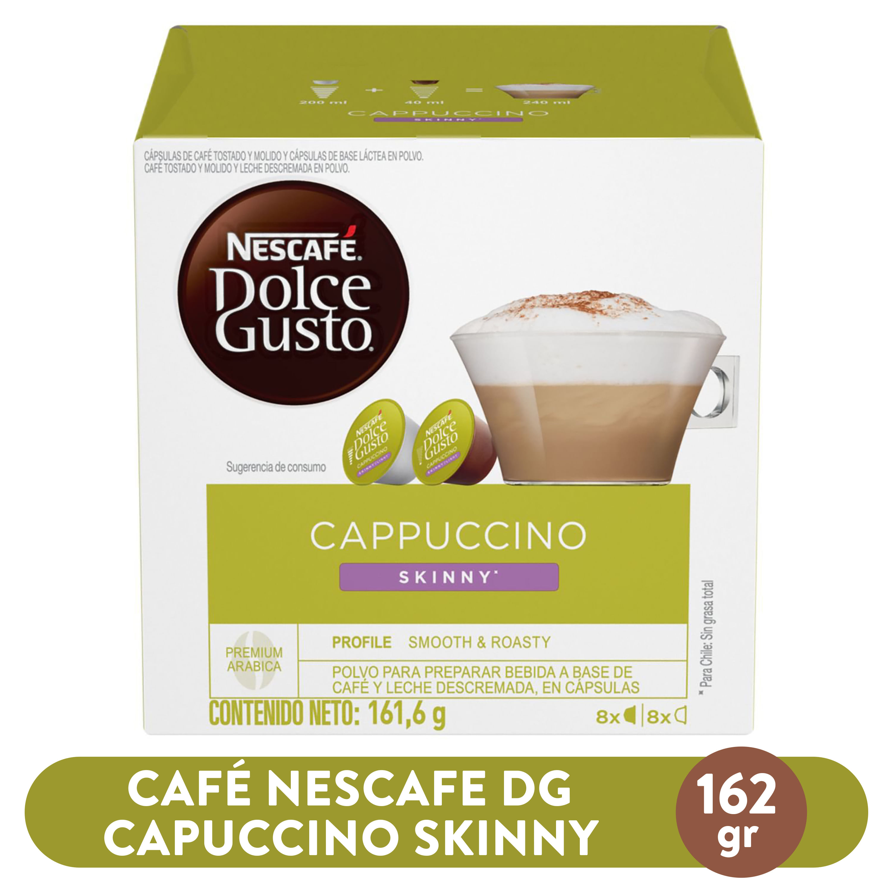 Cappuccino Skinny Capsulas Dolce Gusto