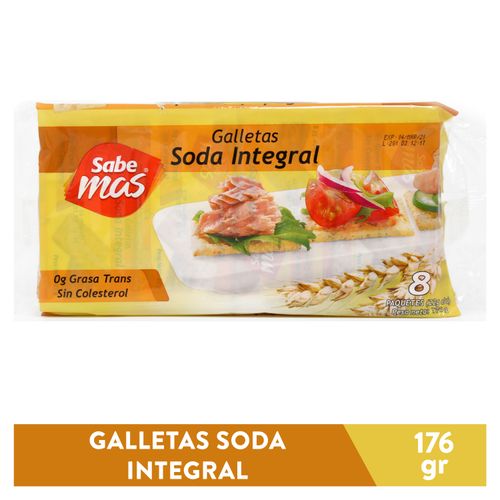 Galleta Sabemas soda integral - 176 g