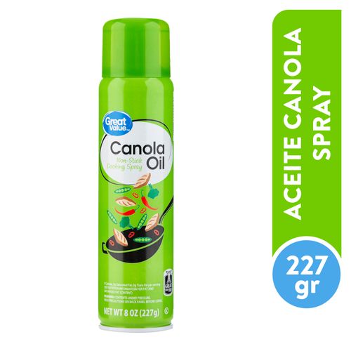 Aceite Canola Great Value Spray - 227gr