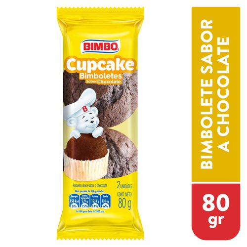 Cupcake Bimbo bimboletes de Chocolate 2 Pzas - 80 g