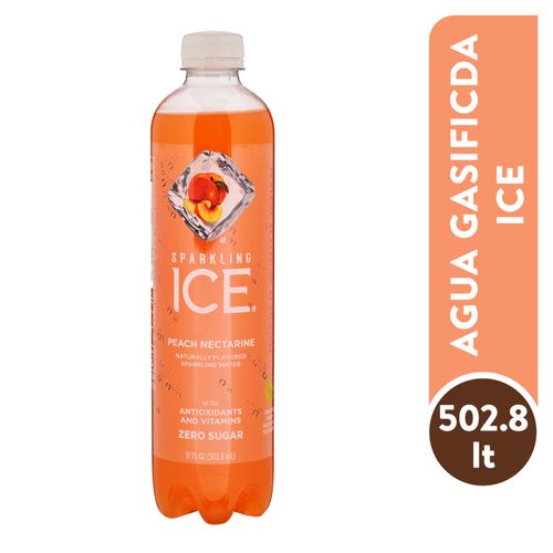 Agua Gasificada Sparkling Ice Melocotón Nectarina - 502.8 ml