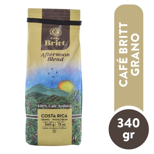 Café Britt Afternoon Blend Grano - 340 g