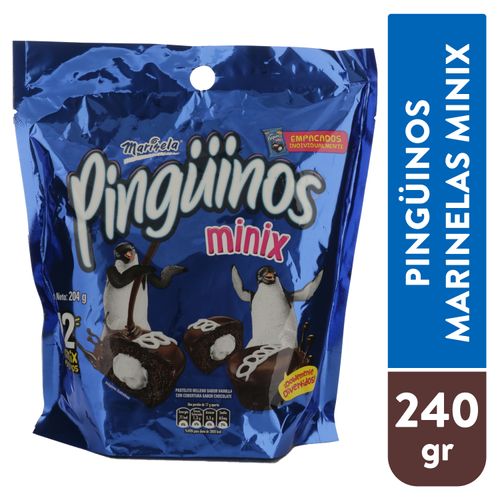 Pastel Marinela Pingüino 6 Unidades - 240 g