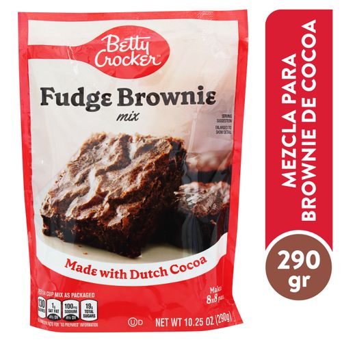 Mezcla Betty Croker Fudge Brownie -290gr