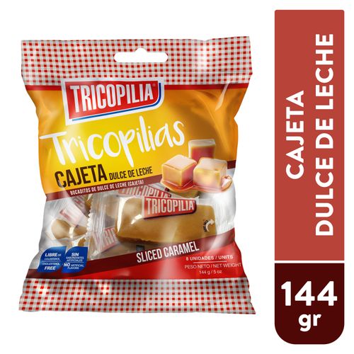 Bocaditos Tricopilia cajeta dulce de leche paquete 8 Uds - 144 g