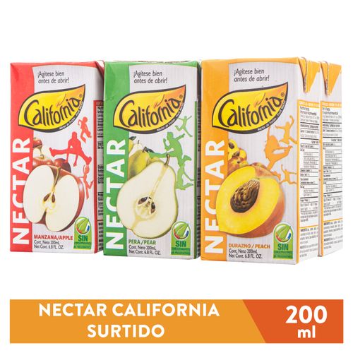 Néctar California Surtido 6 pack- 200 ml