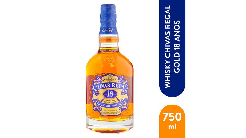 Whisky Chivas Regal Escoces 18 Años - 750ml - Masxmenos | Costa Rica