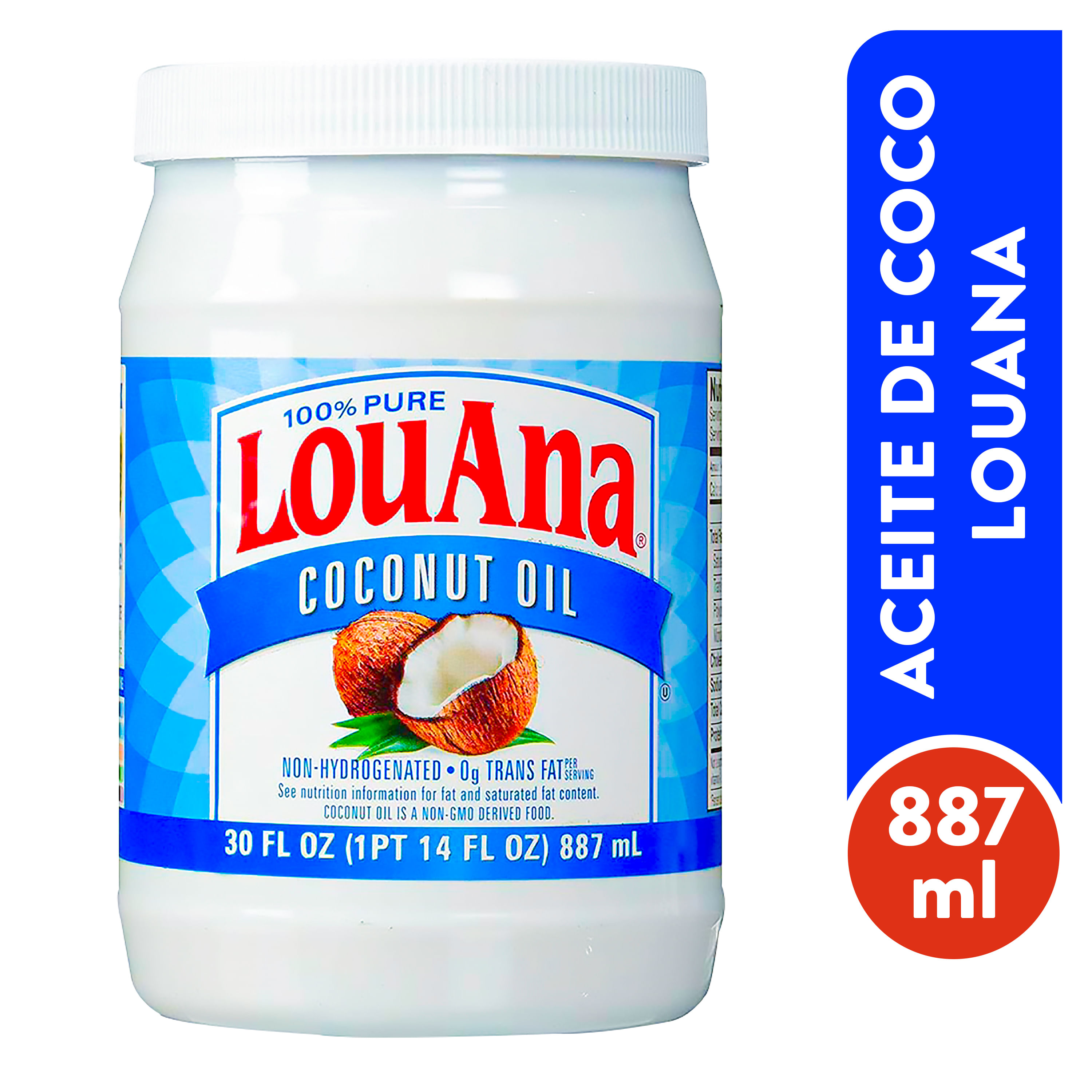 Aceite De Coco Puro Louana - 887ml - Maxi Palí