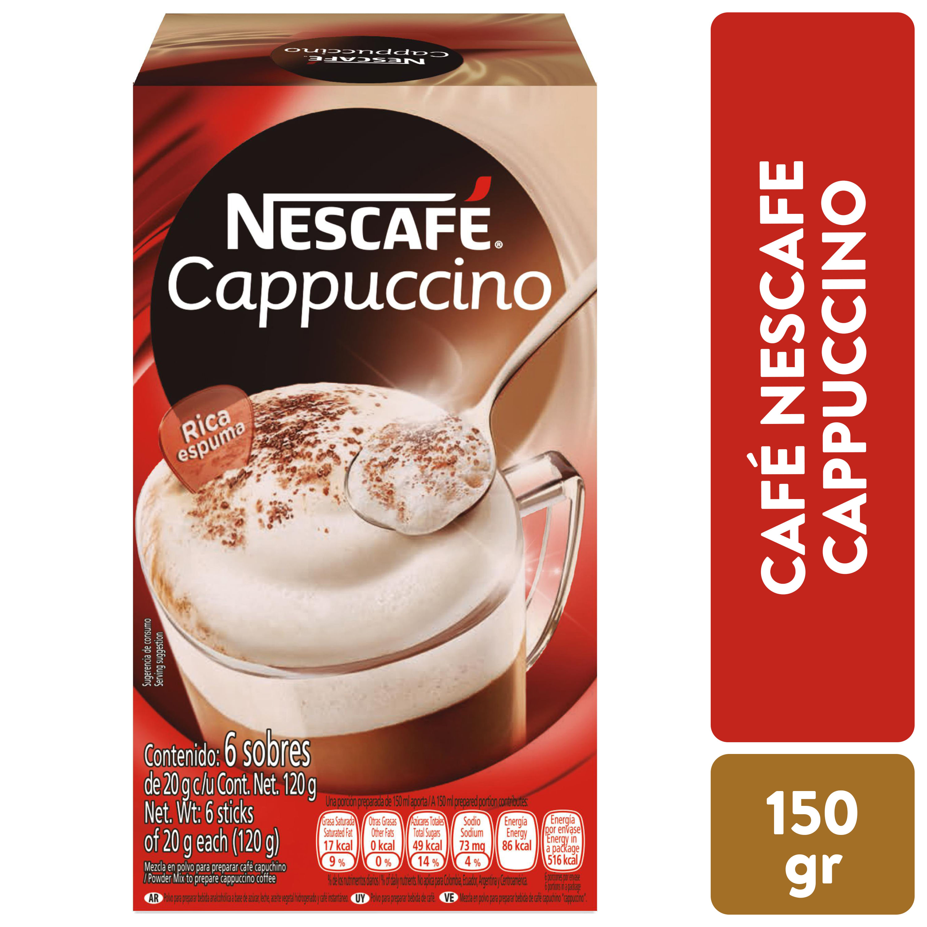 NESCAFE CAPPUCCINO X 10 SOBRES