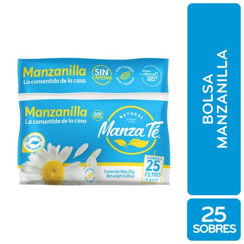 Té Manzanilla Manzaté bolsa 25 Uds  -25 g