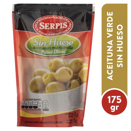 Aceituna Serpis verde sin hueso - 175 g