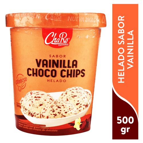 Helado Vainilla Chips Charo - 500 g