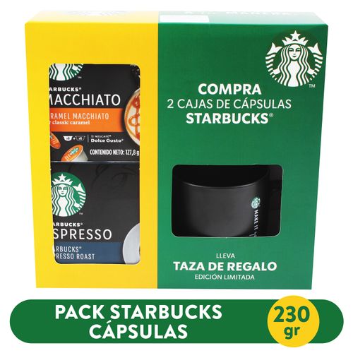 Café Starbucks capsulas macchiato y expreso más taza de regalo edicion limitada - 230 g