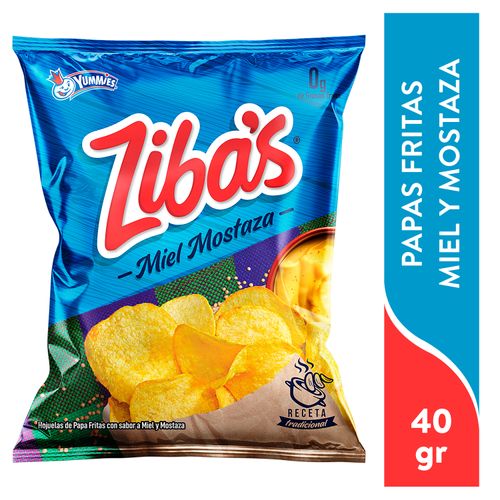 Snack Yummies Zibas Papa Mostaza Miel - 40 g