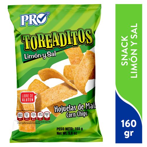 Snack Pro Toreadito Limón -160gr