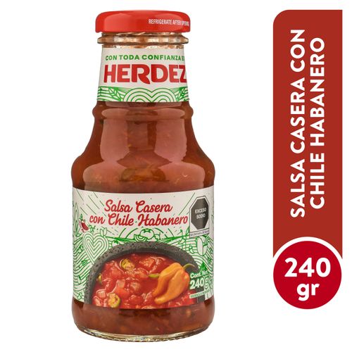 Salsa mexicana Herdez casera con habanero - 240 g