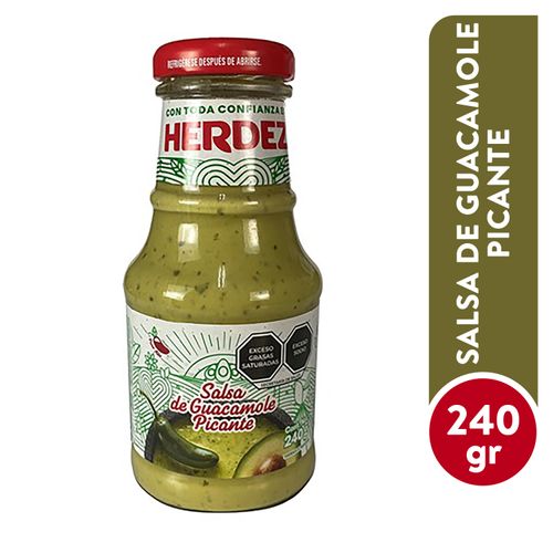 Salsa mexicana Herdez guacamole picante - 240 g