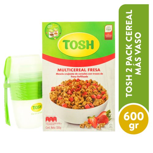 2 Pack Cereal Tosh Vaso -600gr