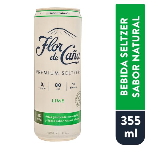 Bebida Flor De Caña Hard Seltzer Lime -355ml