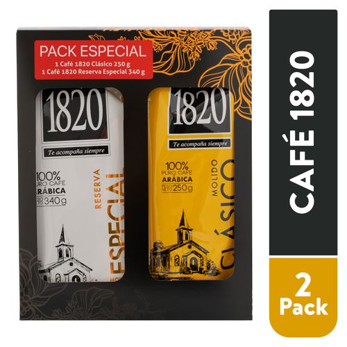 Pack Café 1820 Reserva Puro -590gr