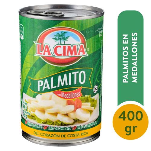 Palmito La Cima En Medallones Lata - 400gr