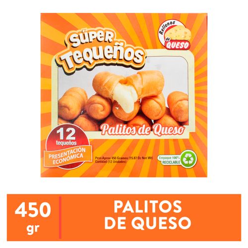 Palitos Super Tequeños Queso 12 Unidades - 450gr