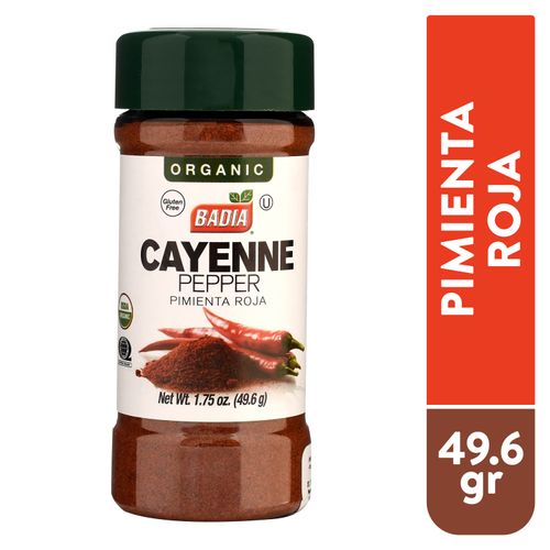 Pimienta Badia roja orgánica en polvo - 49 g