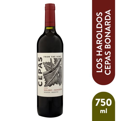 Vino Los Haroldos Cepas Bonarda Malbec 750ml