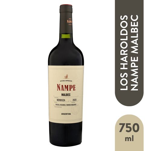 Vino Los Haroldos Nampe Malbec 750ml