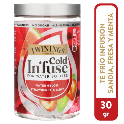 Infusión fría Twinings sandía fresa - 30 g