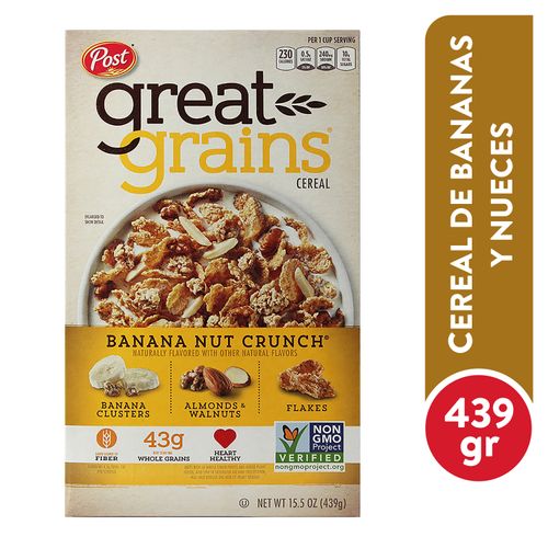 Post Cereal Great Grain Banan Nut 439 Gr