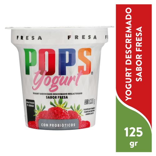 Yogurt Pops fresa - 125 g