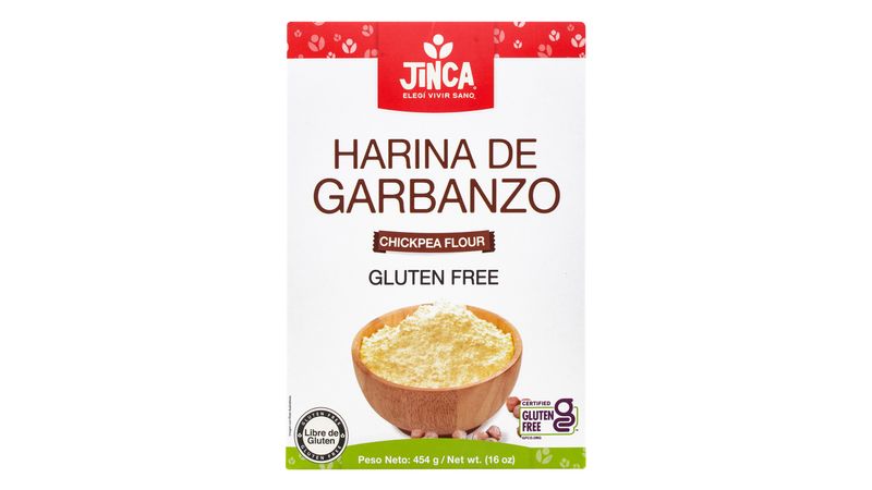 Harina Jinca Foods De Garbanzo Sin Gluten - 454gr