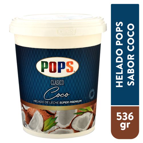 Helado Pops Sabor Coco - 536gr