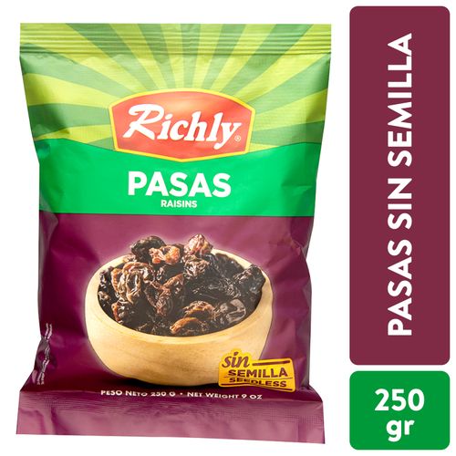 Pasas Richly en bolsa - 250 g