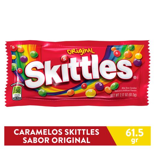 Confites Skittles original - 61.5 g