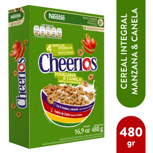 Nestle Cheerios® Manzana Canela Cereal 480G Caja