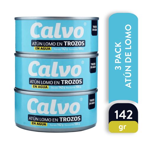 3 Pack Atún Calvo Agua -426gr