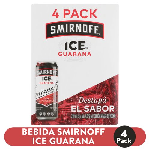 4 Pack Guarana Smirnoff Ice - 1400ml